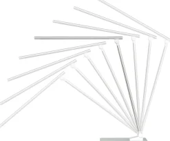 Unilux Popy Vrijstaand Bureaulamp LED Wit, Zilver USB 300 x 120 x 350 mm