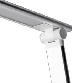 Unilux Popy Vrijstaand Bureaulamp LED Wit, Zilver USB 300 x 120 x 350 mm