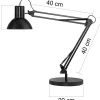 Unilux Success 80 Bureaulamp E27 Zwart 400 x 200 x 400 mm