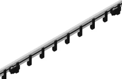 Vepa Bins Wandkapstok Pro-line 10 Haken Zilver