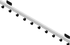 Vepa Bins Wandkapstok Pro-line 10 Haken Zilver