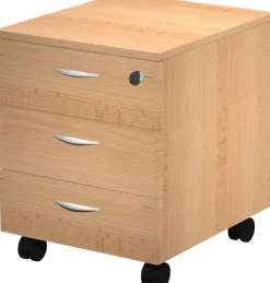 Viking Basic Ladeblok 3 Lades Afsluitbaar 410 x 500 x 522 mm Beuken