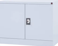 Viking Realspace Draaideurkast 1 Plank Afsluitbaar 920 x 420 x 700 mm Zilver