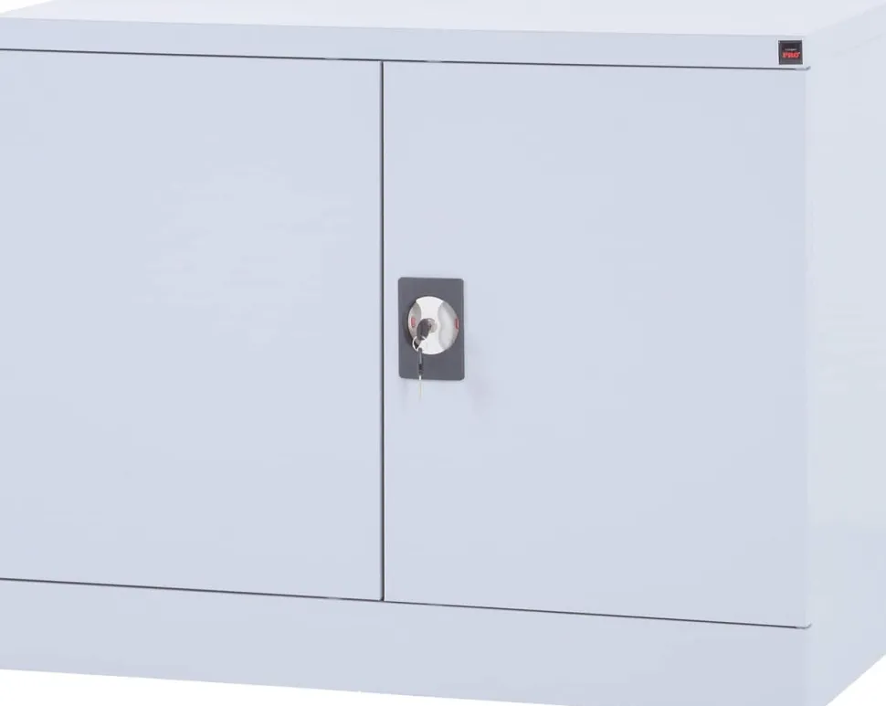 Viking Realspace Draaideurkast 1 Plank Afsluitbaar 920 x 420 x 700 mm Zilver