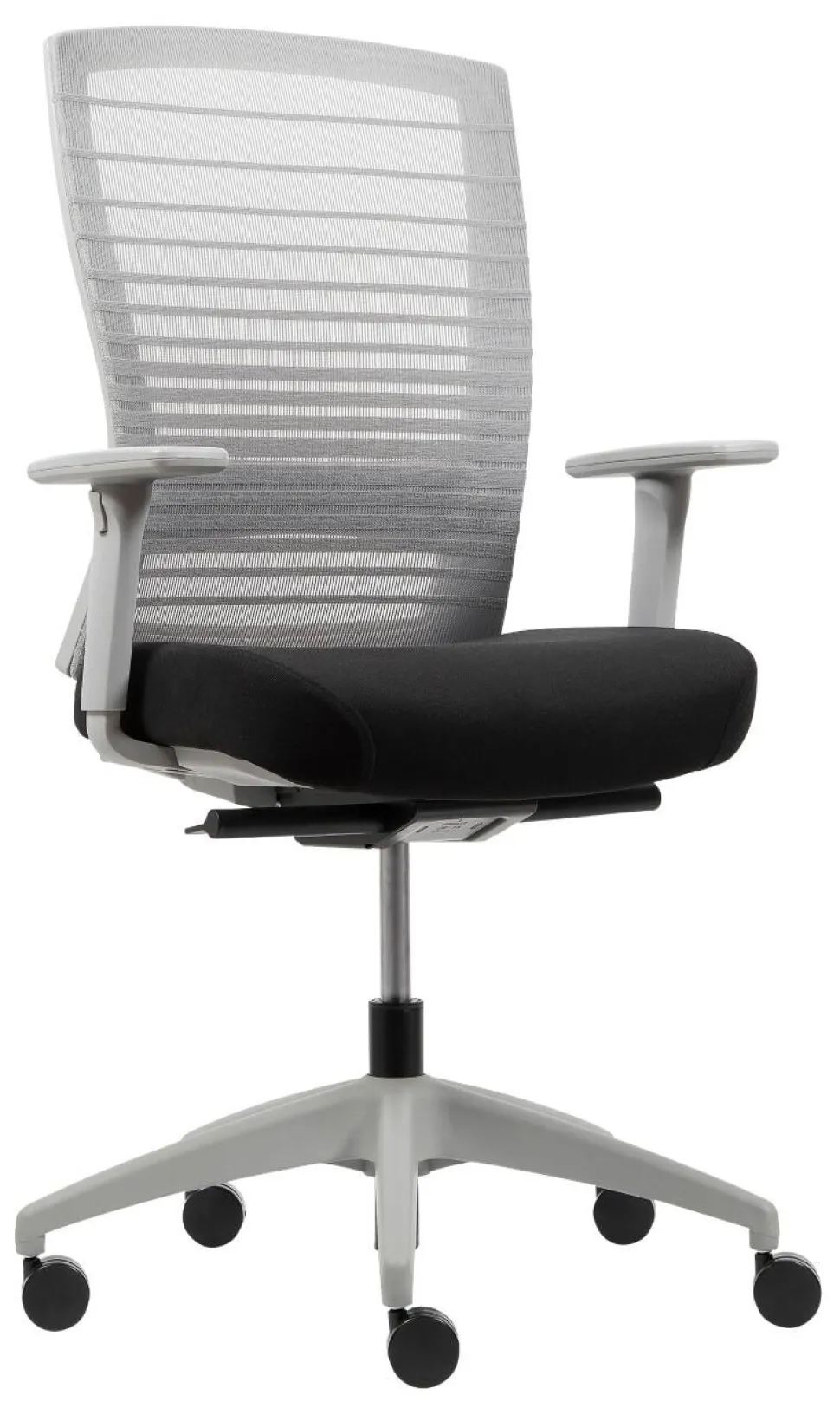 Viking Realspace Florence Ergonomische stoel Synchroonmechanisme Mesh, stof In hoogte verstelbare armleuning In hoogte verstelbare zitting Grijs, zwart 110 kg
