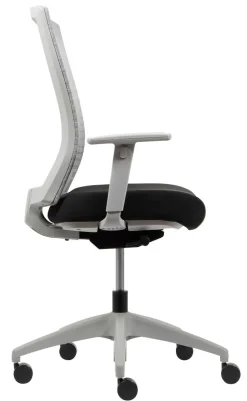Viking Realspace Florence Ergonomische stoel Synchroonmechanisme Mesh, stof In hoogte verstelbare armleuning In hoogte verstelbare zitting Grijs, zwart 110 kg
