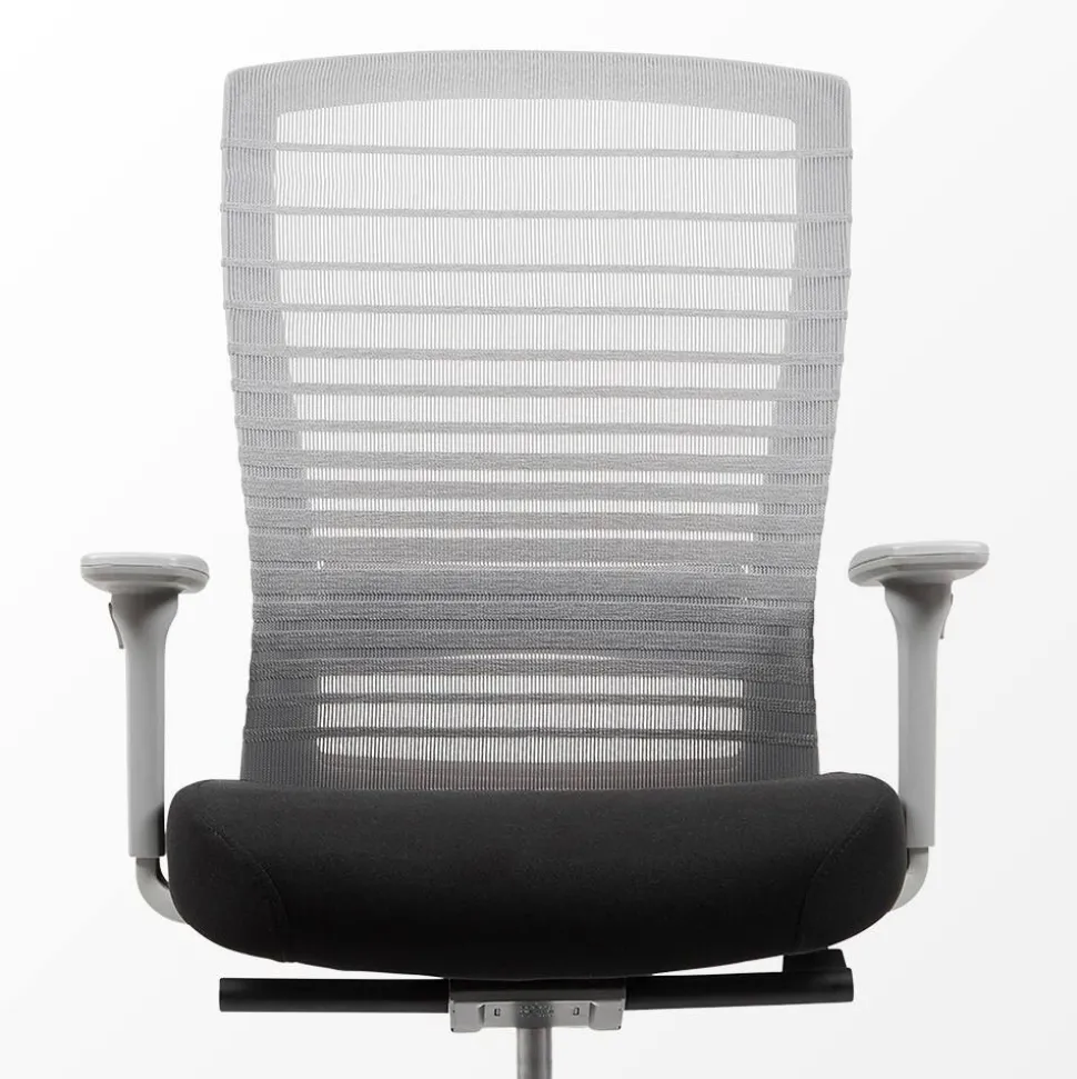 Viking Realspace Florence Ergonomische stoel Synchroonmechanisme Mesh, stof In hoogte verstelbare armleuning In hoogte verstelbare zitting Grijs, zwart 110 kg