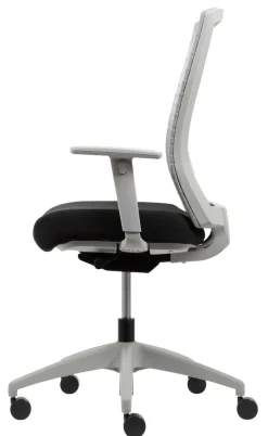 Viking Realspace Florence Ergonomische stoel Synchroonmechanisme Mesh, stof In hoogte verstelbare armleuning In hoogte verstelbare zitting Grijs, zwart 110 kg