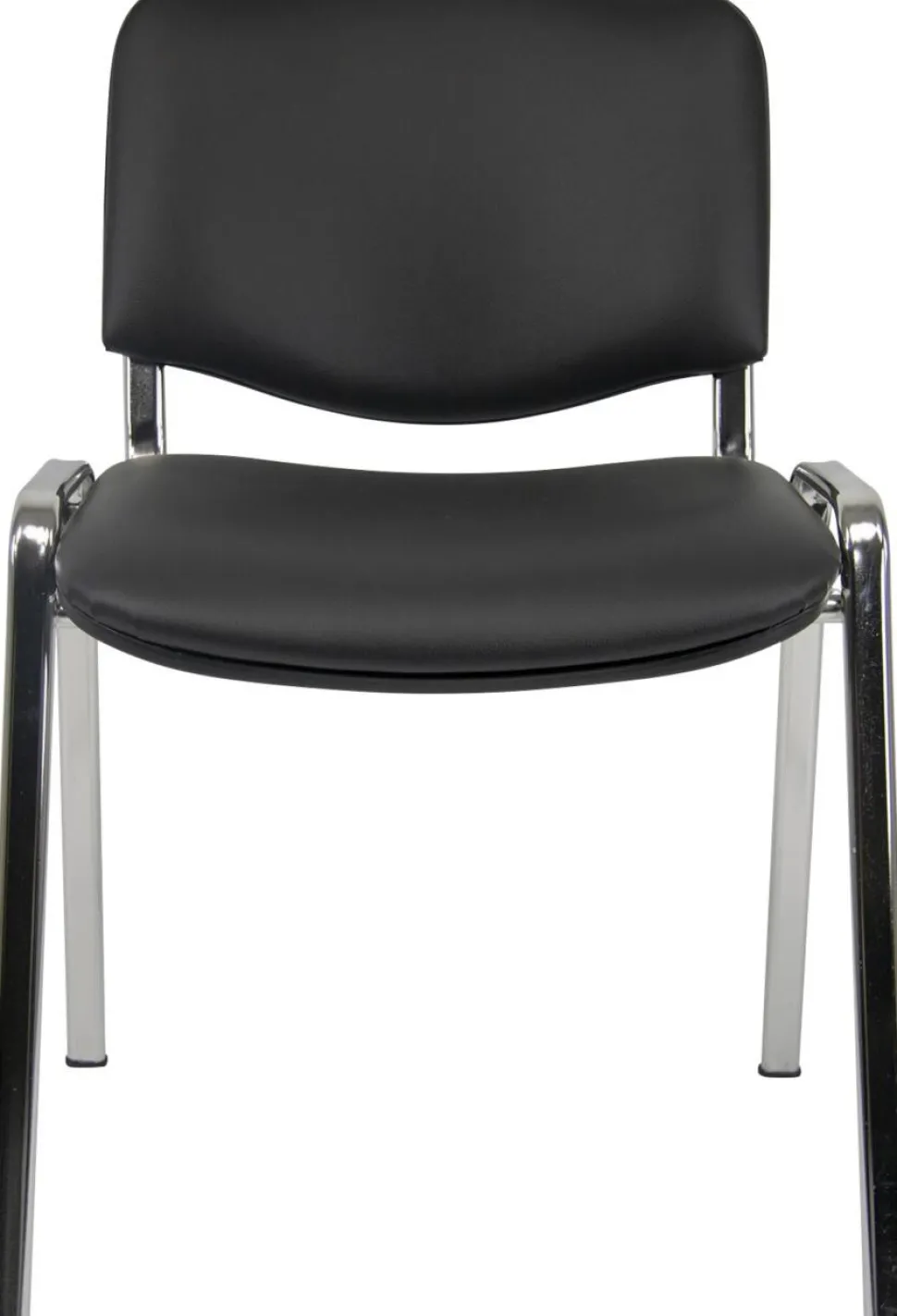 Viking Realspace ISO Bezoekersstoel Stof Zwart 120 kg D5C/IN 530 x 540 x 800 mm 4 Stuks