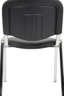 Viking Realspace ISO Bezoekersstoel Stof Zwart 120 kg D5C/IN 530 x 540 x 800 mm 4 Stuks
