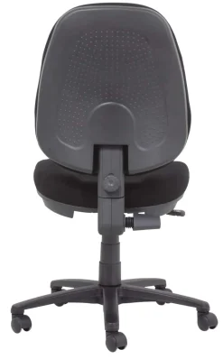Viking Realspace Jura Bureaustoel Basismechanisme Stof Optionele armleuning In hoogte verstelbare zitting Zwart 110 kg 635 x 495 x 1,060 mm