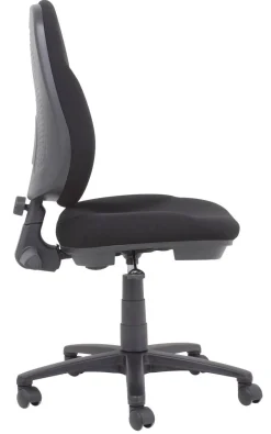Viking Realspace Jura Bureaustoel Basismechanisme Stof Optionele armleuning In hoogte verstelbare zitting Zwart 110 kg 635 x 495 x 1,060 mm