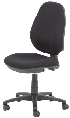 Viking Realspace Jura Bureaustoel Basismechanisme Stof Optionele armleuning In hoogte verstelbare zitting Zwart 110 kg 635 x 495 x 1,060 mm