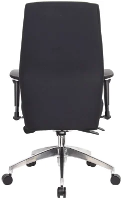 Viking Realspace London Directiestoel Synchroonmechanisme Stof 2D armleuning In hoogte verstelbare zitting Zwart 110 kg 650 mm