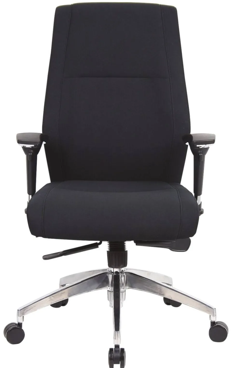 Viking Realspace London Directiestoel Synchroonmechanisme Stof 2D armleuning In hoogte verstelbare zitting Zwart 110 kg 650 mm