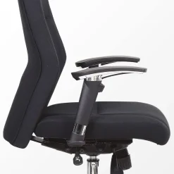 Viking Realspace London Directiestoel Synchroonmechanisme Stof 2D armleuning In hoogte verstelbare zitting Zwart 110 kg 650 mm