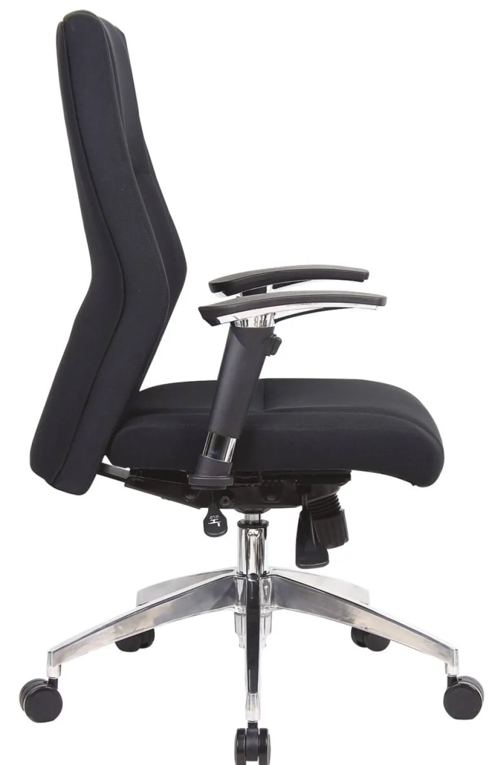 Viking Realspace London Directiestoel Synchroonmechanisme Stof 2D armleuning In hoogte verstelbare zitting Zwart 110 kg 650 mm
