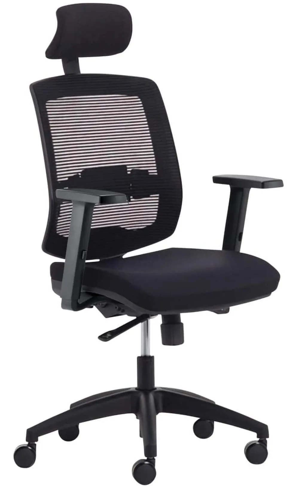 Viking Realspace Malice Bureaustoel Synchroonmechanisme 3D armleuning In hoogte verstelbare zitting Zwart 110 kg 730 x 730 x 1,335 mm