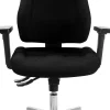 Viking Realspace Signum Bureaustoel Synchroonmechanisme Stof 3D armleuning In hoogte verstelbare zitting Zwart 110 kg 645 x 695 x 1,240 mm