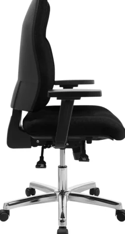 Viking Realspace Signum Bureaustoel Synchroonmechanisme Stof 3D armleuning In hoogte verstelbare zitting Zwart 110 kg 645 x 695 x 1,240 mm