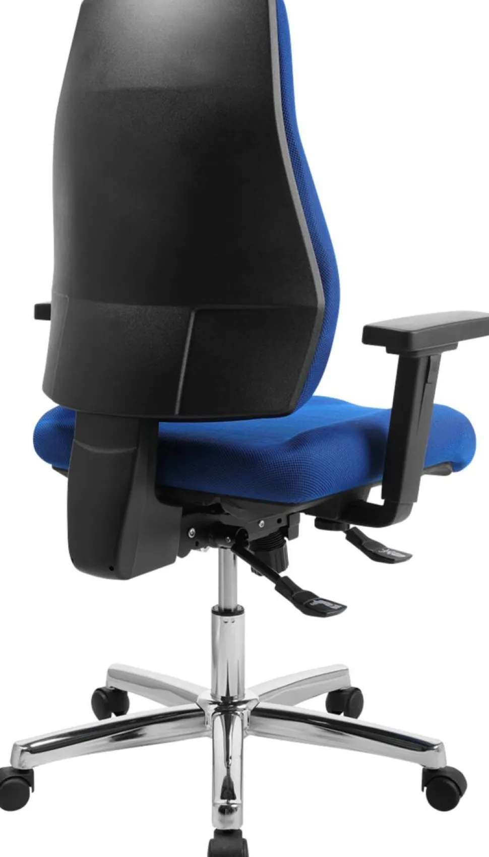 Viking Realspace Signum Bureaustoel Synchroonmechanisme Stof 3D armleuning In hoogte verstelbare zitting Blauw 110 kg