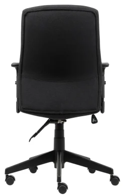 Viking Realspace Stanley Bureaustoel Kniekanteling Stof In hoogte verstelbare armleuning In hoogte verstelbare zitting Zwart 110 kg 675 x 680 x 1,075 mm