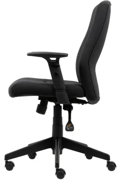 Viking Realspace Stanley Bureaustoel Kniekanteling Stof In hoogte verstelbare armleuning In hoogte verstelbare zitting Zwart 110 kg 675 x 680 x 1,075 mm