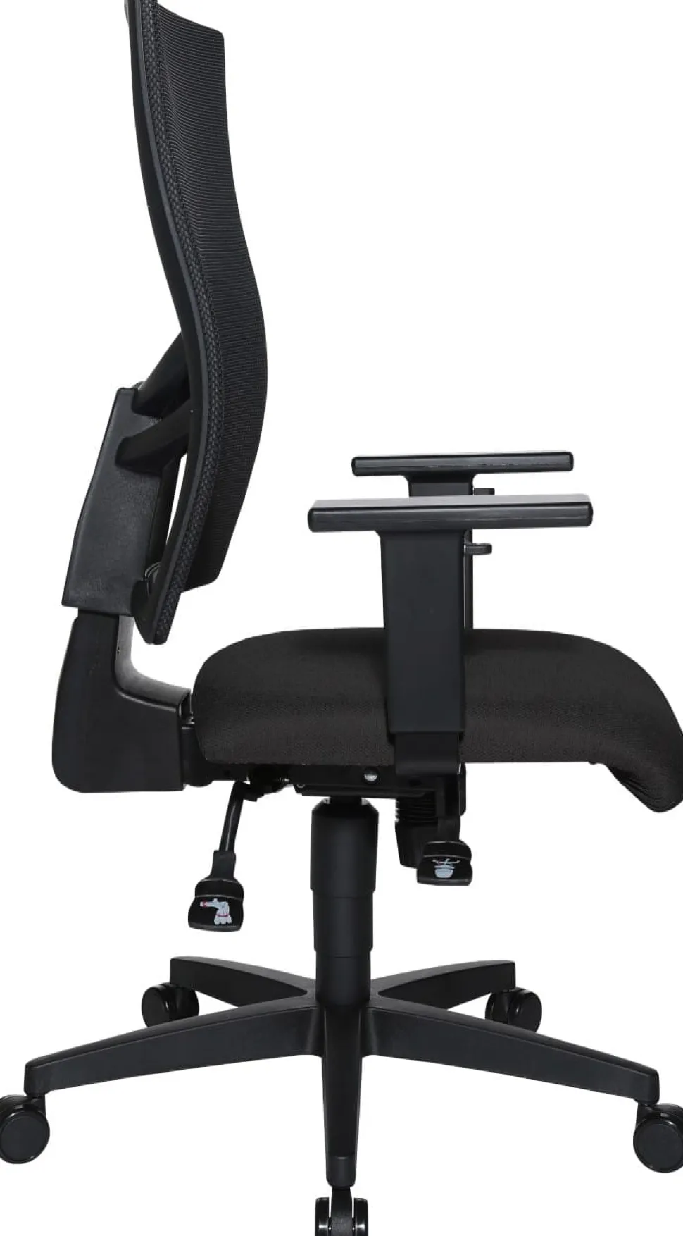 Viking Realspace Sydney Ergonomische stoel Synchroonmechanisme In hoogte verstelbare armleuning In hoogte verstelbare zitting Antraciet 110 kg