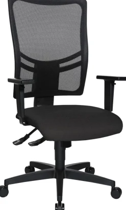 Viking Realspace Sydney Ergonomische stoel Synchroonmechanisme In hoogte verstelbare armleuning In hoogte verstelbare zitting Antraciet 110 kg