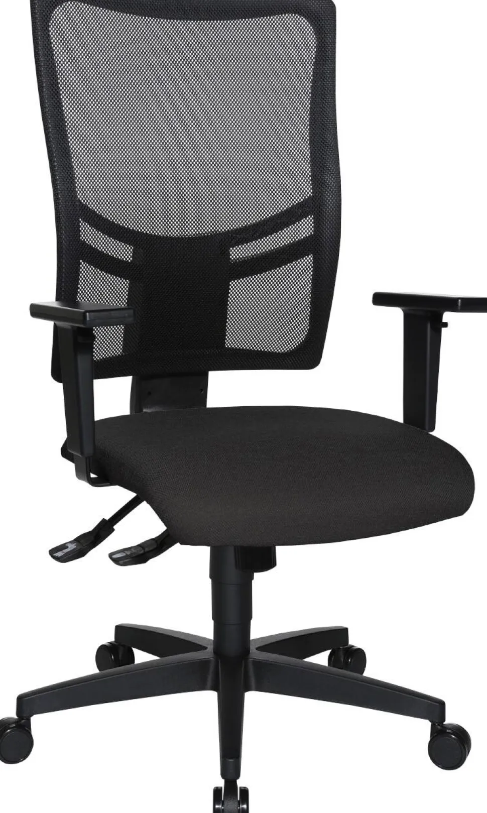 Viking Realspace Sydney Ergonomische stoel Synchroonmechanisme In hoogte verstelbare armleuning In hoogte verstelbare zitting Antraciet 110 kg