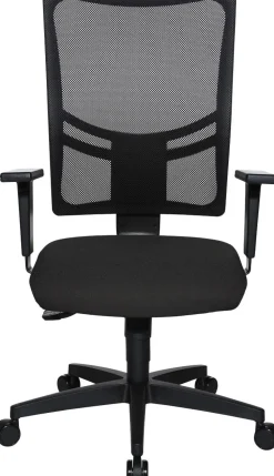 Viking Realspace Sydney Ergonomische stoel Synchroonmechanisme In hoogte verstelbare armleuning In hoogte verstelbare zitting Antraciet 110 kg