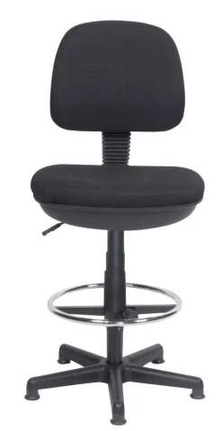 Viking Realspace Tekenstoel Permanent contact Stof Zonder armleuning In hoogte verstelbare zitting Zwart 110 kg 430 x 480 x 1,200 mm