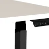 Viking Realspace Zit-sta-bureau Grijs, zwart 1600 (B) x 800 (D) x 600 - 1300 (H) mm Melamine, staal