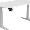 Viking Realspace Zit-sta-bureau Grijs, wit 1600 (B) x 800 (D) x 600 - 1300 (H) mm Melamine, staal