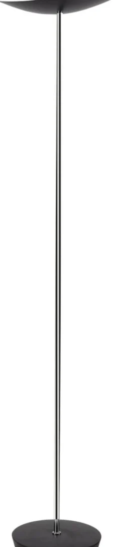 Vloerlamp Alba 30 W dimmer Zwart Chroom