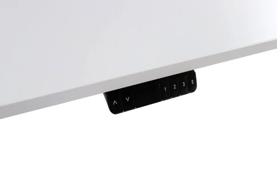 VLXK65 Elektrisch hoogteverstelbaar Zit-sta-bureau Wit C-Voet 1,800 (B) x 800 (D) x 1,295 (H) mm Spaanplaat, Staal