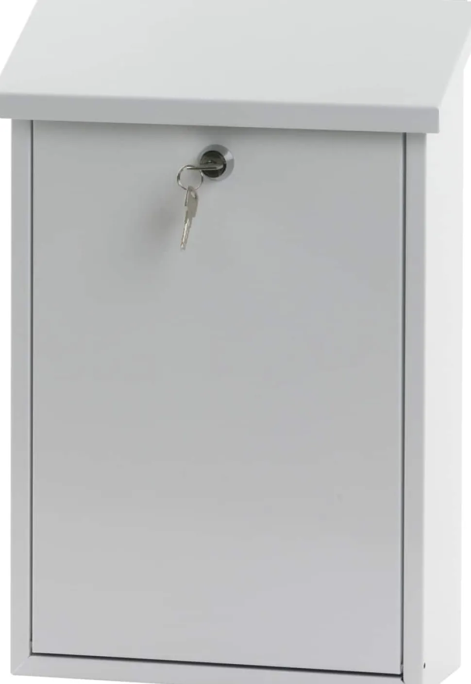 V-PART Toledon Brievenbus Wit Gegalvaniseerd staal 27 x 12 x 40 cm