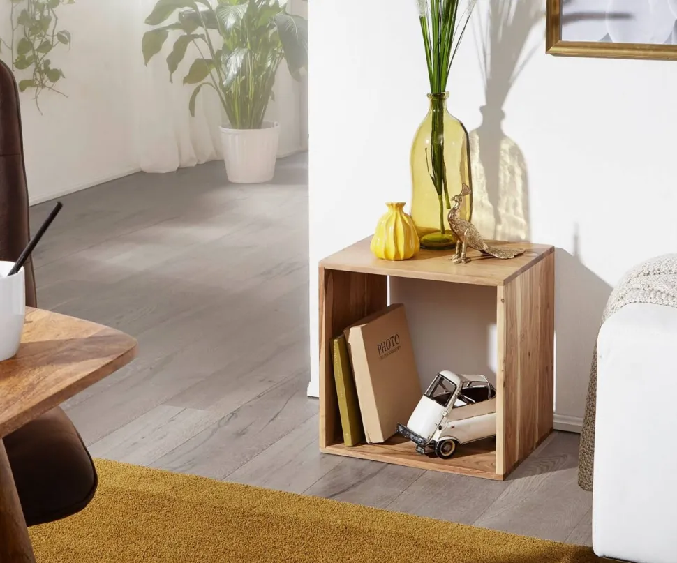 WOHNLING Acaciahout Legbord 1 435 x 330 x 435 mm Bruin Acacia