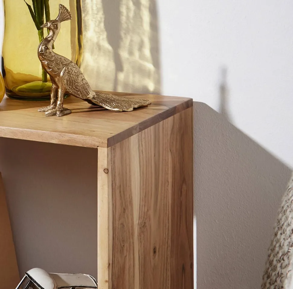 WOHNLING Acaciahout Legbord 1 435 x 330 x 435 mm Bruin Acacia