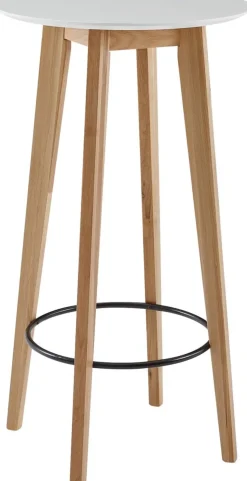 WOHNLING Bar Tafel WL6.094 Wit Eiken 60 x 110 x 60 cm
