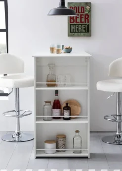 WOHNLING Bar Tafel WL5.732 Wit 120 x 107,5 x 60 cm
