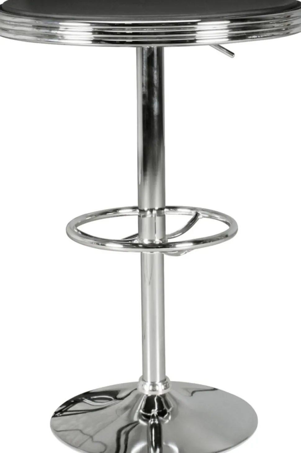 WOHNLING Bar Tafel WL5.113 Zilver, zwart 60 x 92 cm