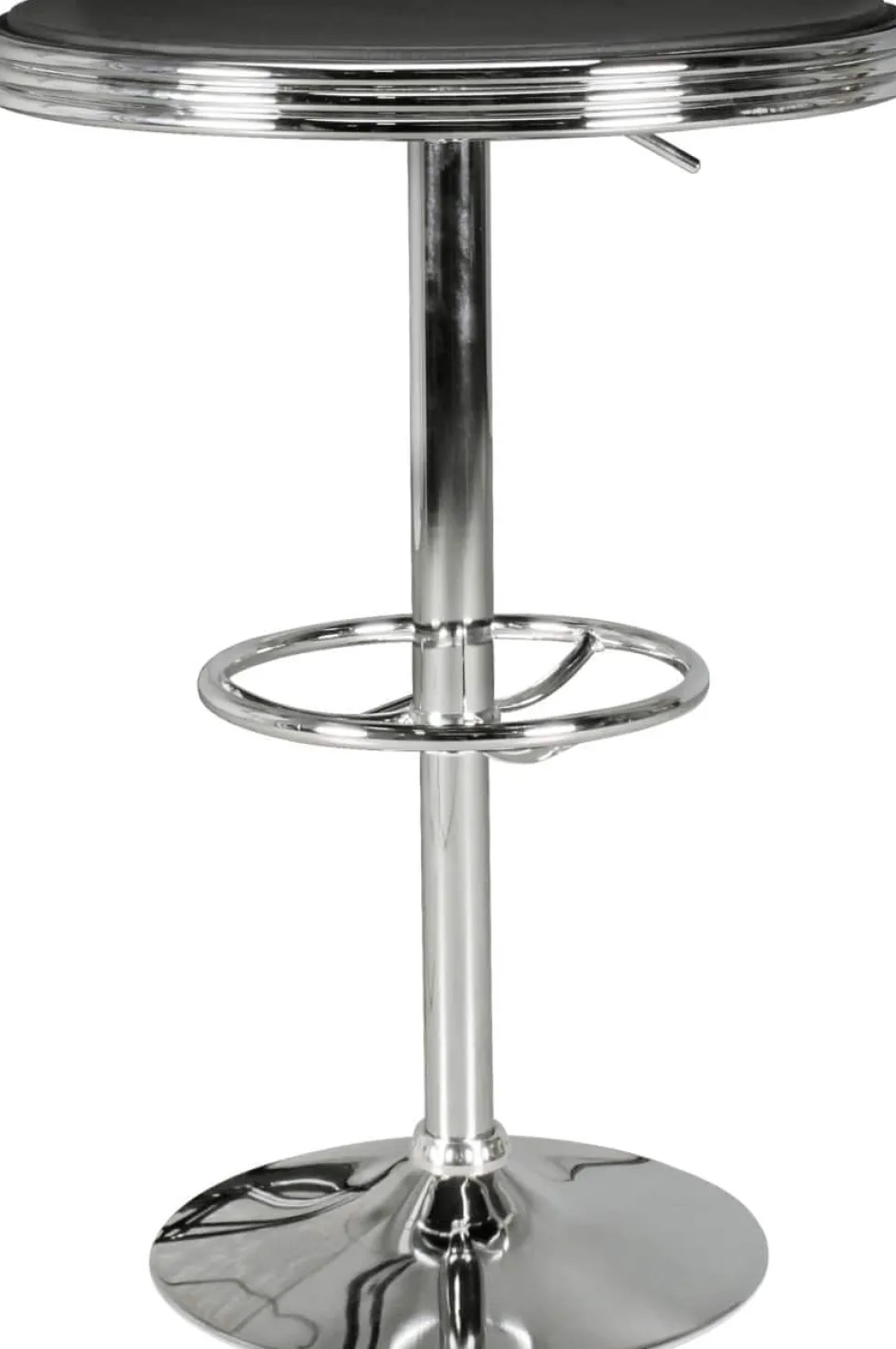 WOHNLING Bar Tafel WL5.113 Zilver, zwart 60 x 92 cm