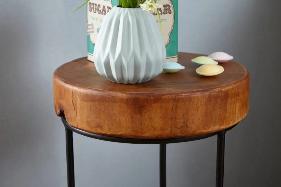 WOHNLING Bijzettafel Bruin 280 x 280 x 450 mm