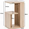 WOHNLING Bijzettafel Grijs 350 x 300 x 610 mm