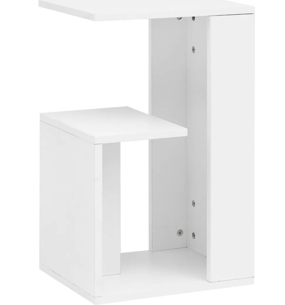 WOHNLING Bijzettafel Wit 350 x 300 x 610 mm