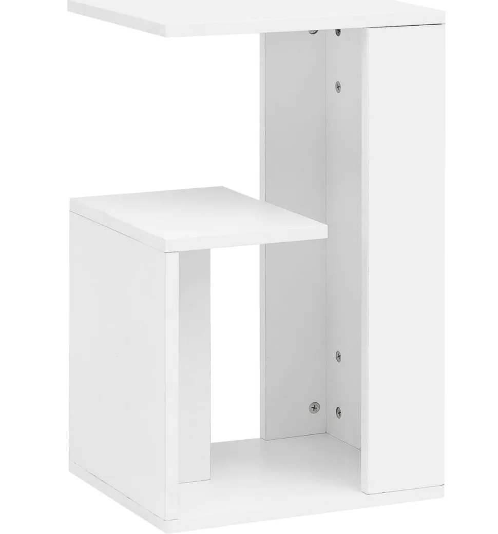 WOHNLING Bijzettafel Wit 350 x 300 x 610 mm