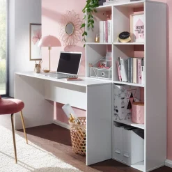 WOHNLING Bureau WL6.391 Wit 170 x 59 x 143,5 cm