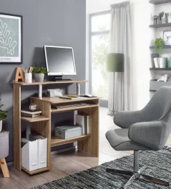 WOHNLING Computertafel WL1.171 Sonoma-eik 94 x 90,5 x 48,5 cm