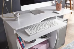WOHNLING Computertafel WL1.152 Wit 90 x 71 x 50 cm